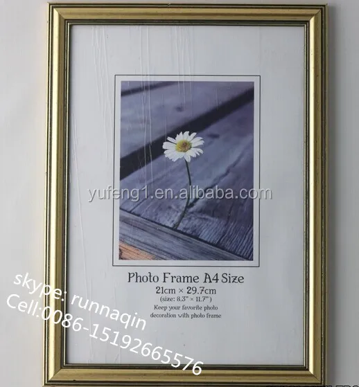 A4 Paper Size Hanging certificate Picture Frame Black A3 Custom Size PS Photo Frames Plastic Photo Frame