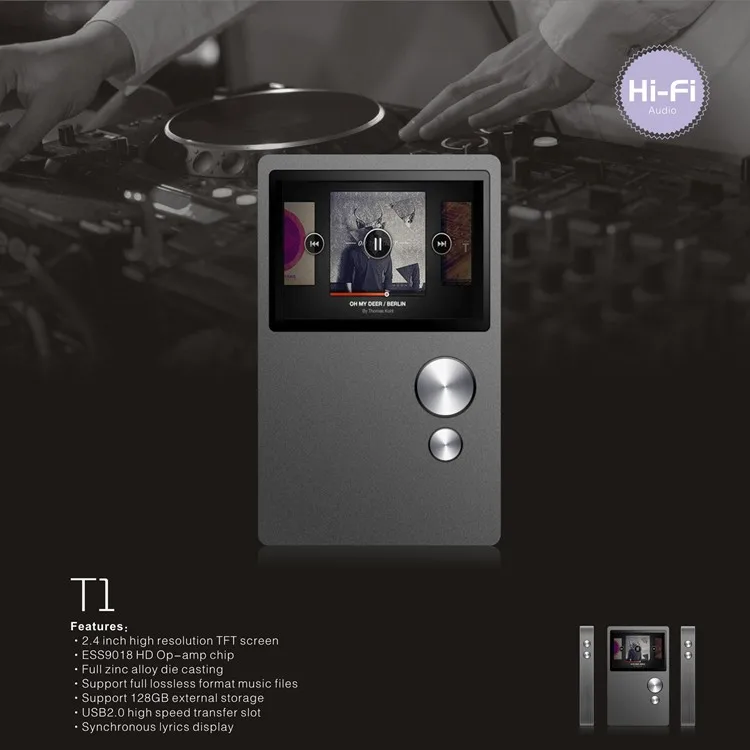 Оригинальный Hi-Fi музыкальный плеер BENJIE в металлическом корпусе без потерь со встроенным MP3-плеером на 16 Гб