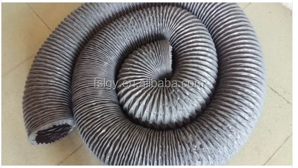 PVC Fabric Duct Hose Steel Wire Coated