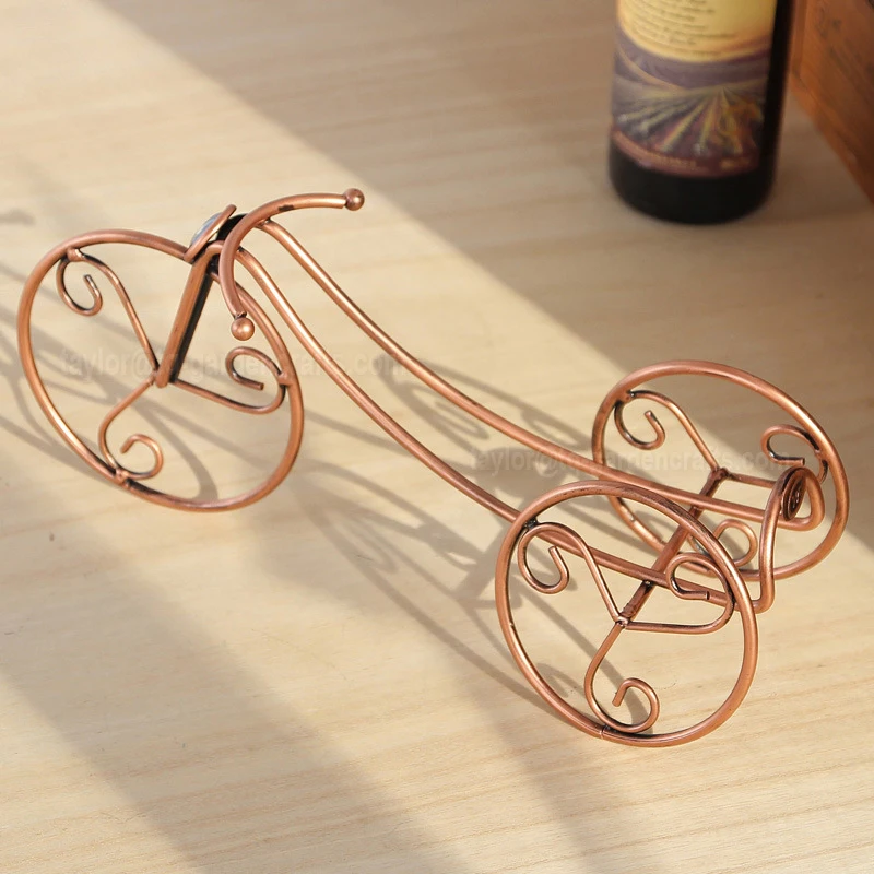 
Bicycle Wheel Bike Wine Rack home bottled restaurant tabletop display Ornaments 