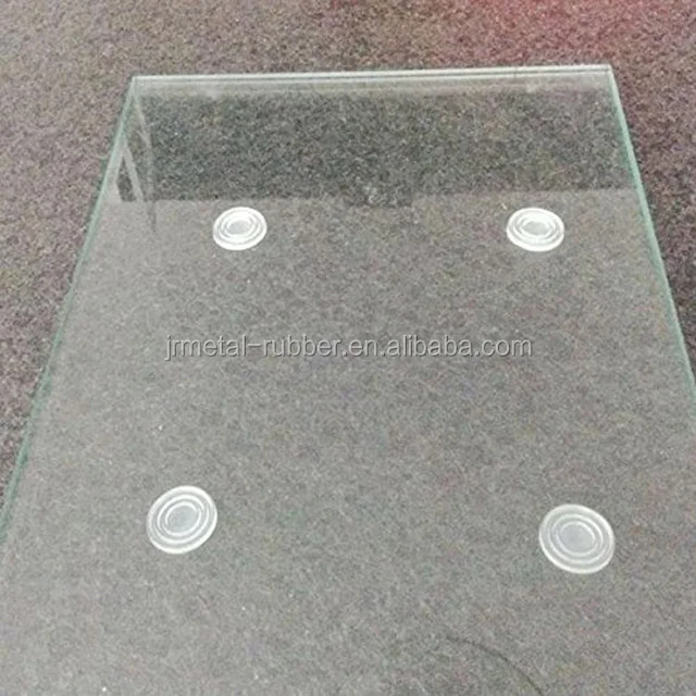 customized silicone spacer conductive clear silicone rubber bumper pads for glass table