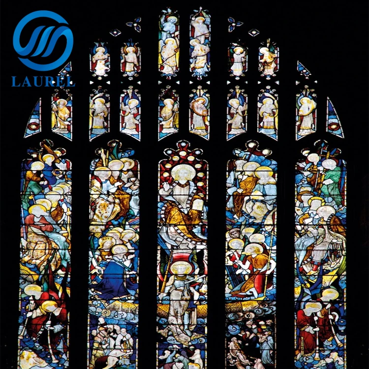 China new design stained glass for church windows