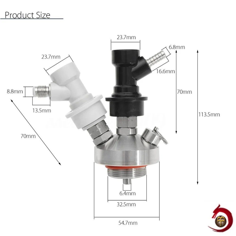 Beer 5 liter daught keg with tap for Christmas gift