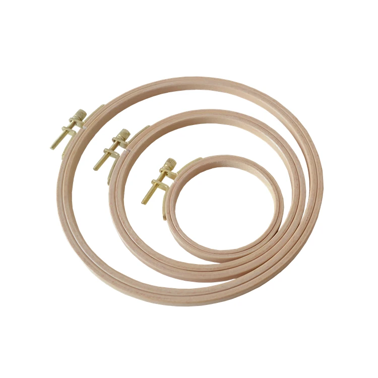 New products sewing supplies high quantity eco friendly wholesale 3' mini wooden embroidery frame hoops for cross stitch