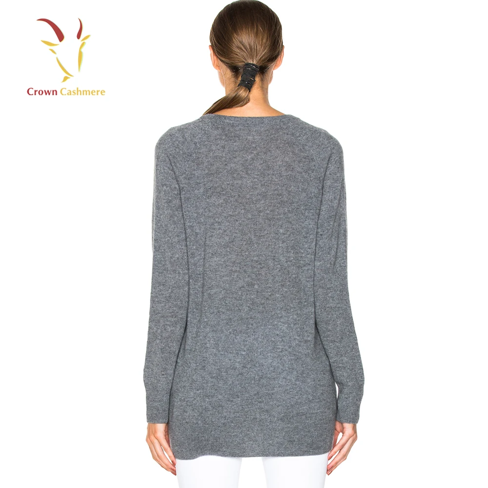 Basic Models Pullover Knit Sweater Womens V Neck Sweater