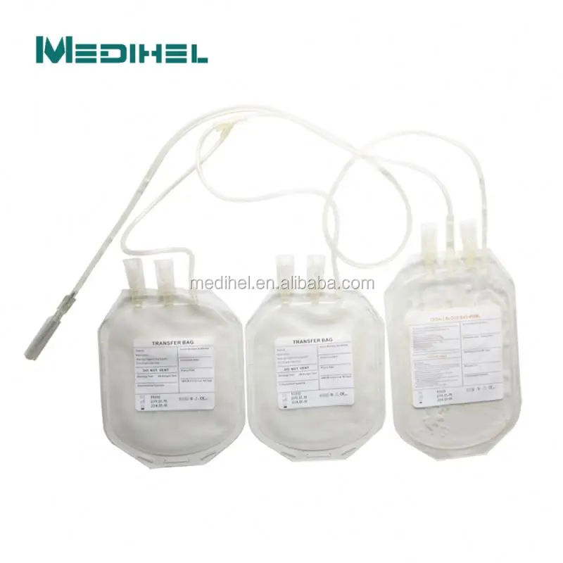 disposable plastic single blood collection bags