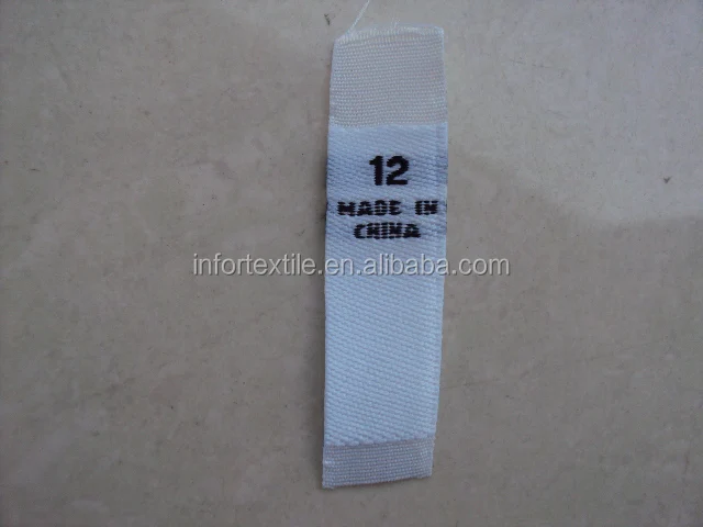 Factory Directly Produces Jacquard  Name Logo Cheap  Wash Care Labels and Hem Tags for Clothes