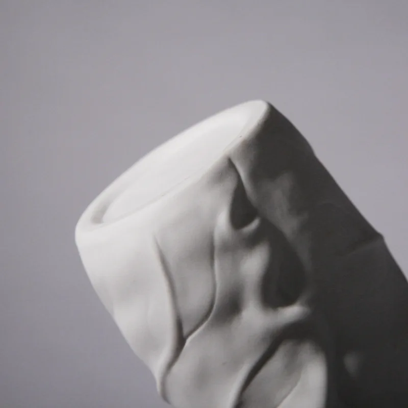 new arrival handmade white flower vase ceramic for home decor