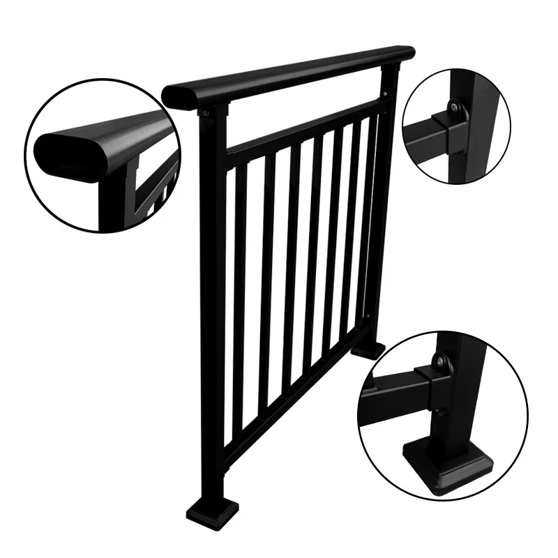 
2021 Anju simple design cast iron railing / Balcony railing / stair railing 