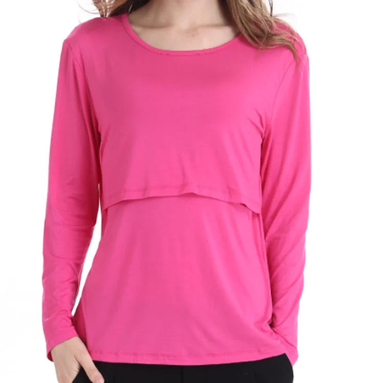 Wholesale Fleece US Size Long Breastfeeding Clothes Nursing Set Women Maternity Jumper Suits