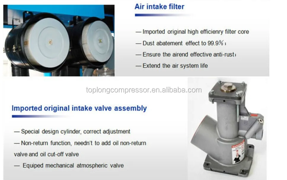 top quality atlas copco bolaite rotary screw air compressor (BLT-10A)