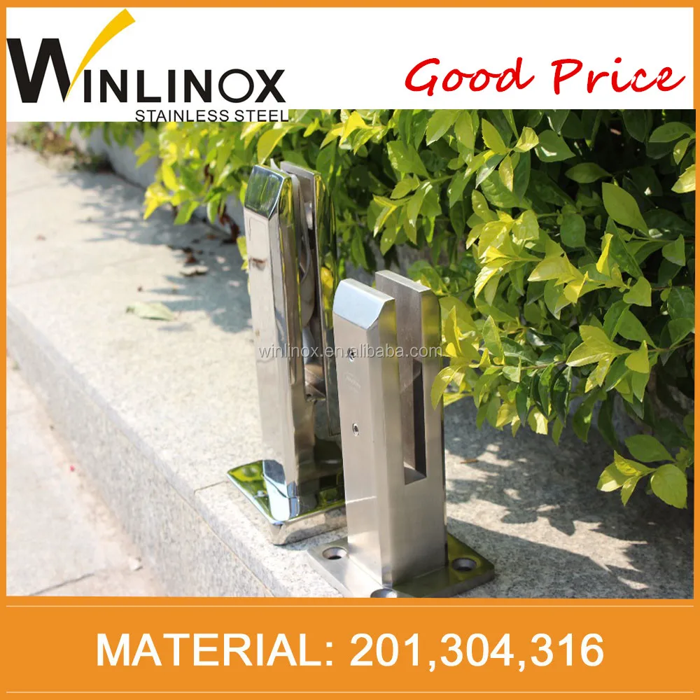 Ss316 Square glass faucet, glass pool fence faucet, glass mounting bracket