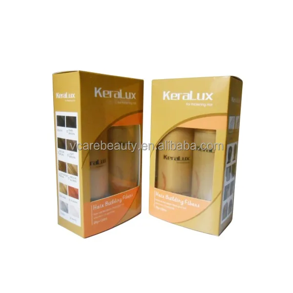 Keralux Hairloss Treatment Fibers set spray building hair natural keratin hair fibers
