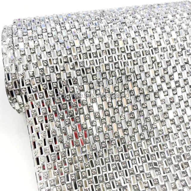 wa030 Popular adhesive strass sheet 24*40cm hot fix rhinestone trim rhinestone sheet for decoration