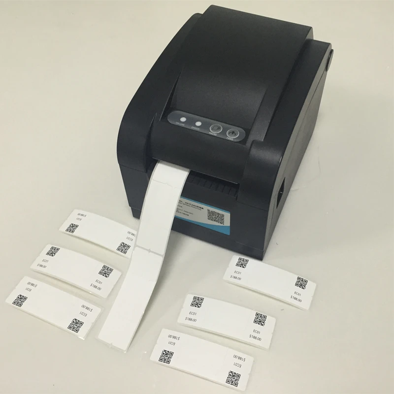 80mm tagging machine for Jewelry printing solution thermal printer no need ribbon provide free template support many language