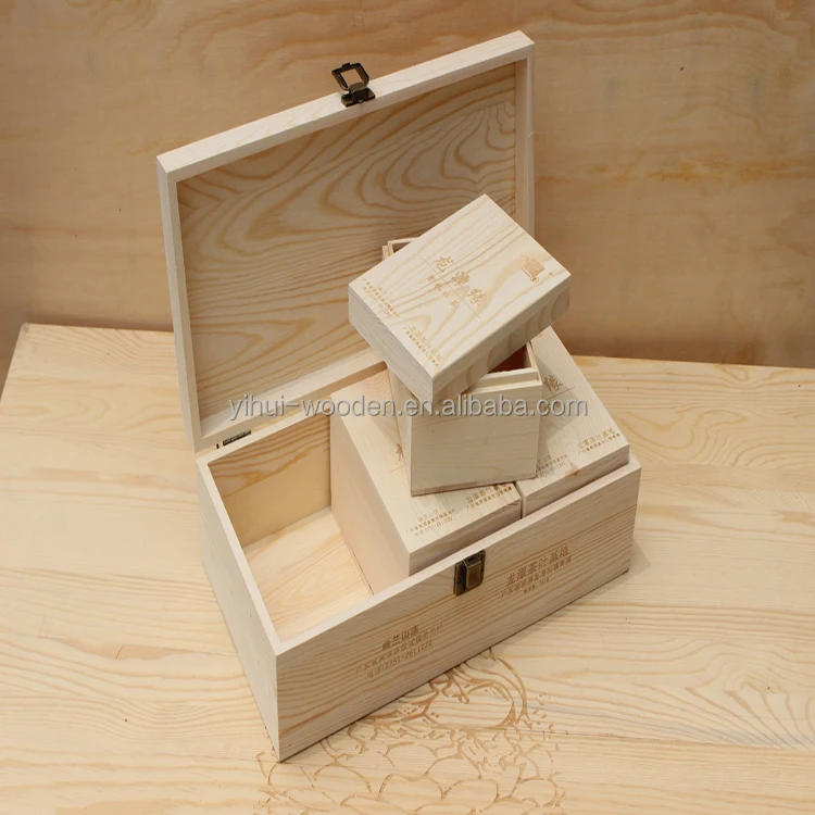 
Custom Printed/Painted Natural Wooden Tea Bag Box wooden box wooden gift box 