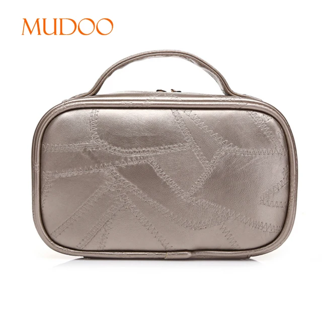 WHOLESALE GOLD WOMEN LARGE CAPACITY ZIPPER WATERPROOF FASHION CLUTCH COSMETIC BAG MAKEUP BAG HANDBAG SUPPLIER