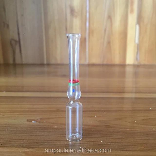 GMP and ISO certificate USP type1 OPC with blue point 1ml glass ampoule for injection