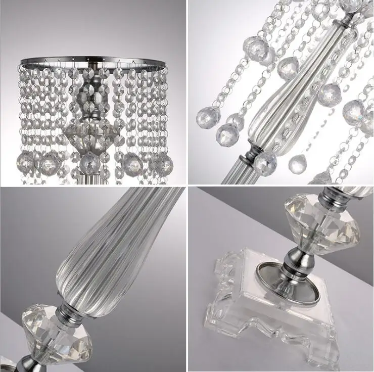 Wedding Decorative Flowers  Holder Crystal flower ware  one set three pieces of S/M/L model