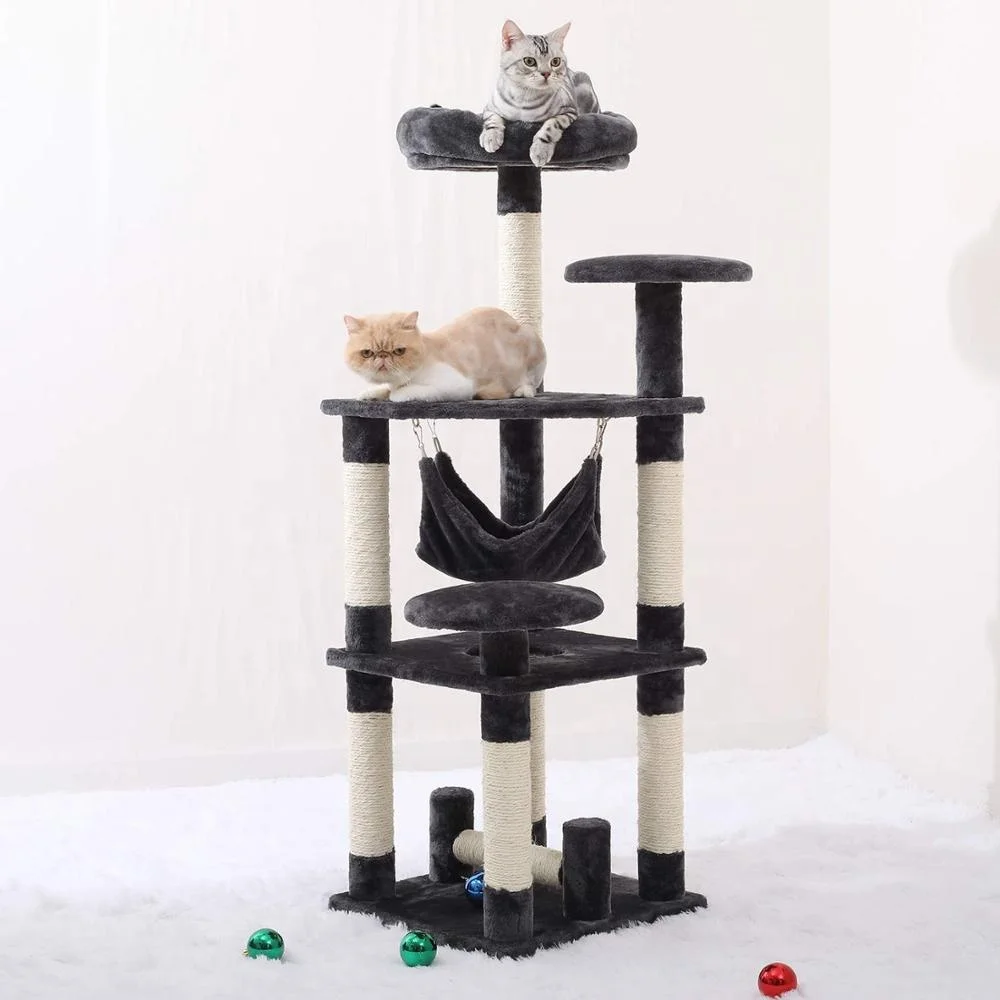 Home Style Wooden Cat Scratcher Tree Furniture Big Cat Tree