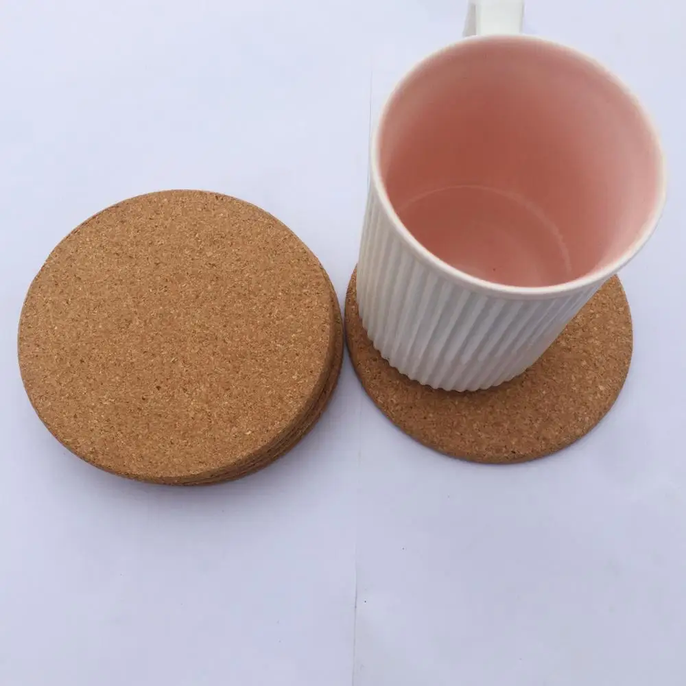 Round 9cm Blank Backing Logo Holder Print Wood Cup Printing Tin Cork Coaster Custom Cardboard Beer Coasters