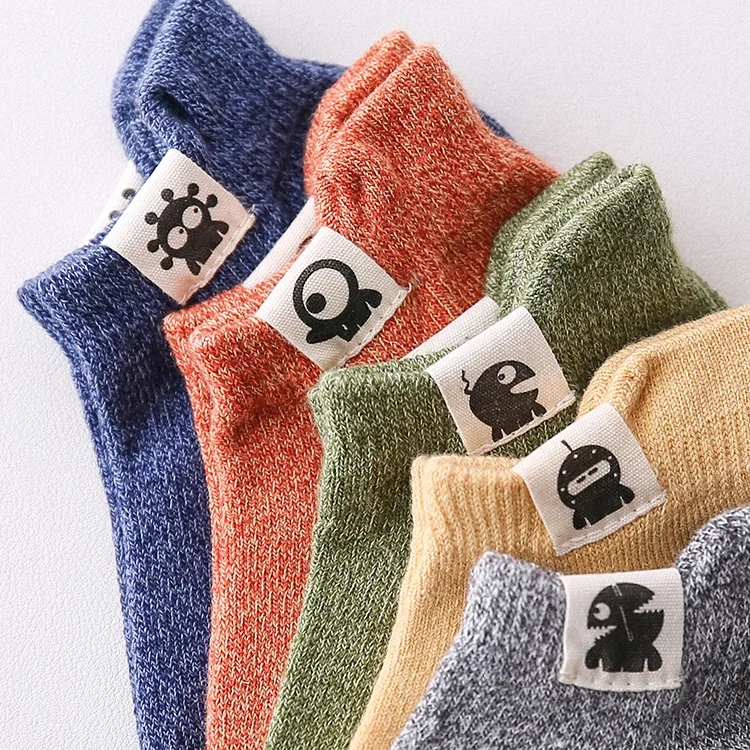 
2020 Hot wholesale fantastic cute monster pattern anti-bacterial anti slip sock baby 