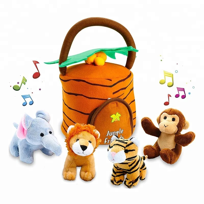 Инновационный продукт на заказ, мультяшный слон, поезд, плюшевые детские игрушки