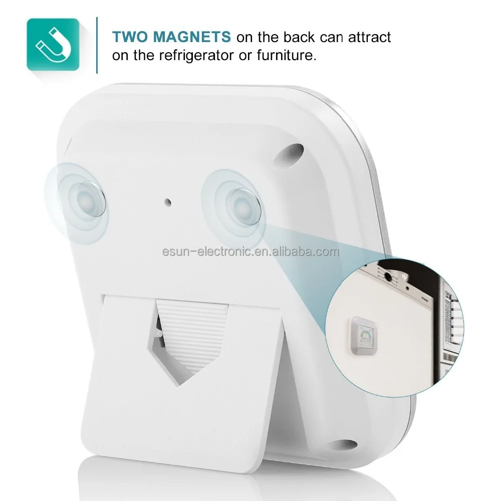 Indoor Thermometer Temperature Humidity Monitor with Smart Touchscreen Backlight Built-in Clock & Timer Digital Hygrometer