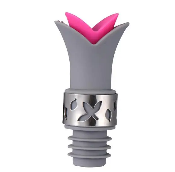 HY Kitchen Accessories Silicone Wine Bottle Stopper Pourer