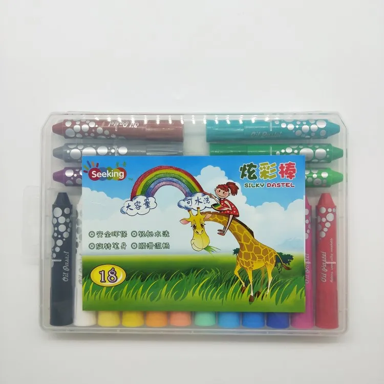 oil pastel manufacturer factory price 18 colours silky wax multicolor oil pastel art