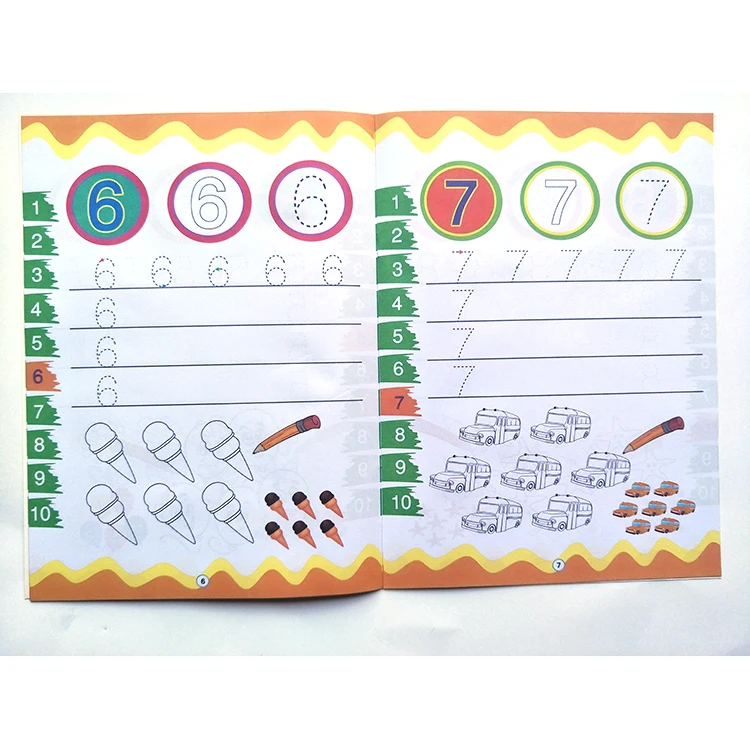 For Preschool Kids Early Learning Activity Workbook Number Tracing Book