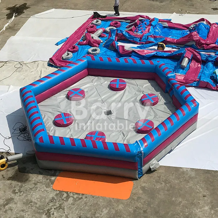 Best quality 18OZ pvc tarpaulin inflatable sport game product, inflatable meltdown, wipeout obstacle course