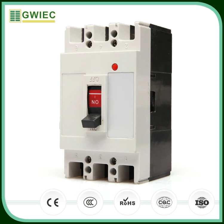 GWIEC Китай Продукции MCCB 3 Полюс 4 Полюс Нового Типа Литой Корпус Выключателя 250Amp