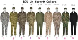 BDU Tactical Assault Suit Combat Hunting US Outdoor Sports Uniforms