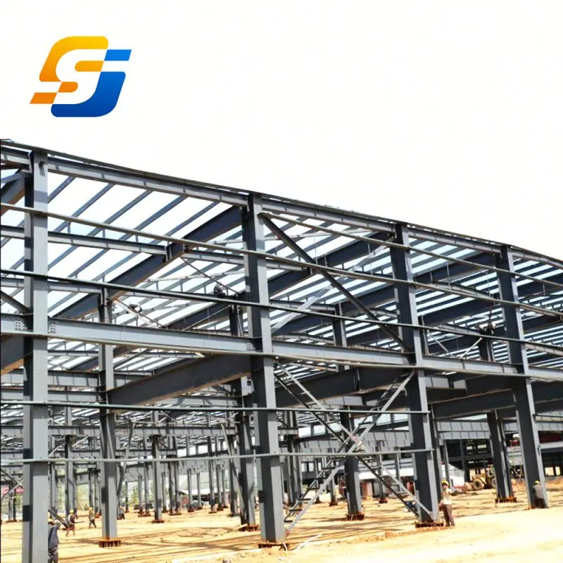 Manufacture Light Modern Steel structure fabrication prefabricated Frame Modular Workshop Warehouse Building