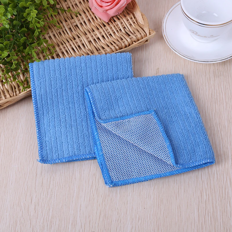 
Detail microfiber tea towel stripes weave dish wash kitchen clean cloth 
