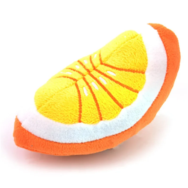 Pet Plush Vocal Toy Cute Soft Toys Fruits and Vegetables Cat and Dog Bite-resistant Toy