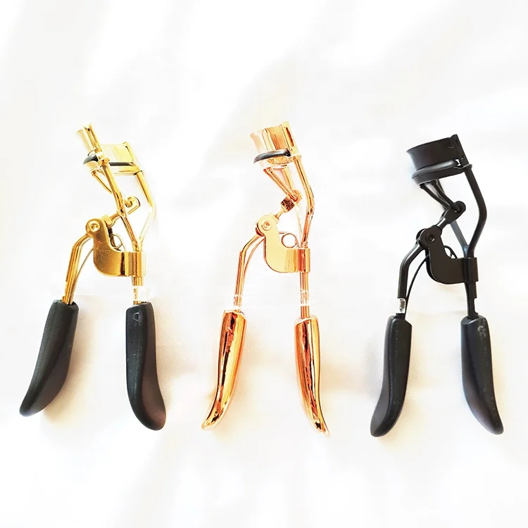 stainless steel elecroplate eyelash applicator lash tweezer mink eyelash curlers custom packaging private label eyelash curler