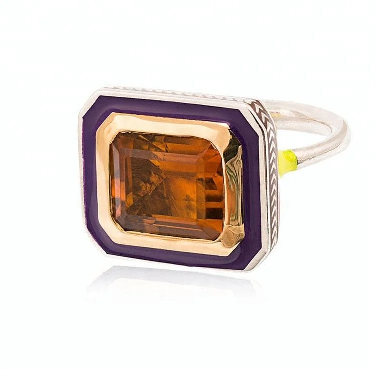 Big Stone Ring 925 Sterling Silver Designs for Men Trendy Square Zircon Silver 925 Rings Women Saiz Besar Wedding Bands or Rings