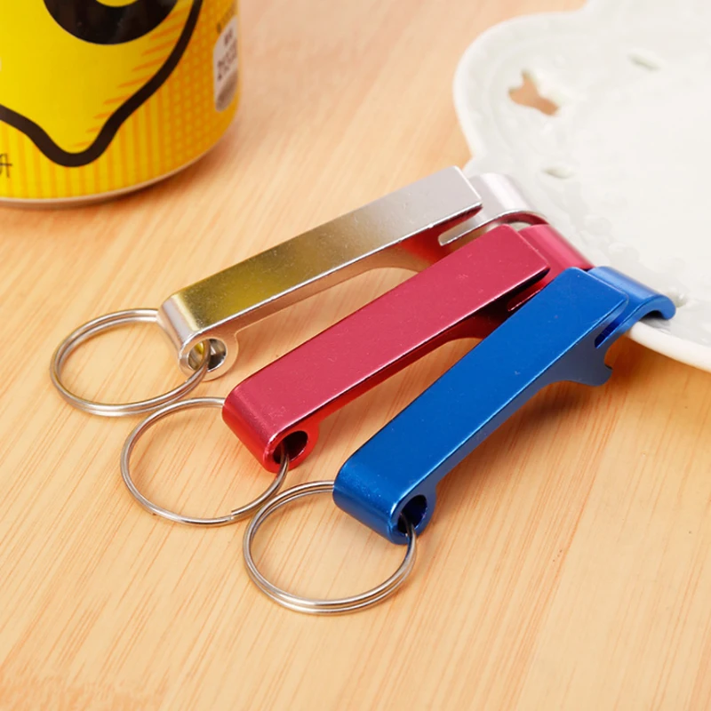 Promotional gift custom logo blank stainless steel key ring beer bottle cap opener cheap metal beer bottle keychain opener
