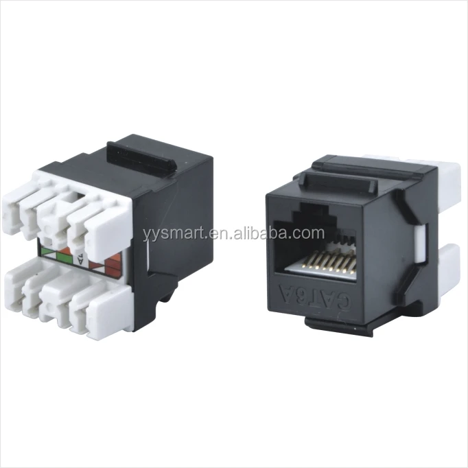  CAT6A 8P8C RJ45 amp RONA & 110 IDC Ethernet Keystone Jack для