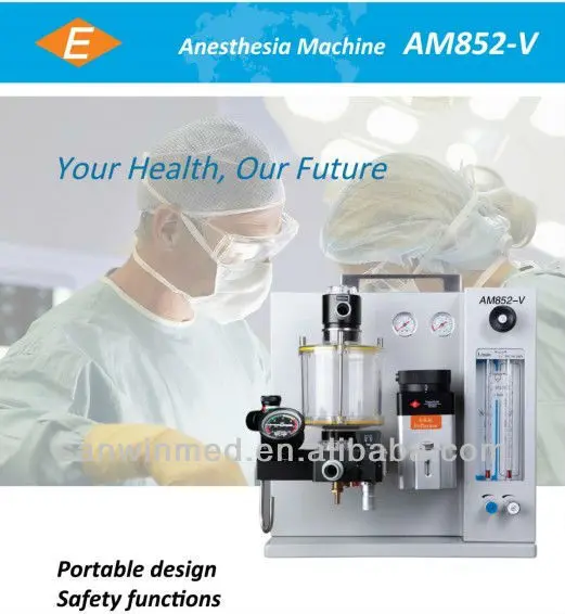 Portable Veterinary and Human Anesthesia Machine AM852-V