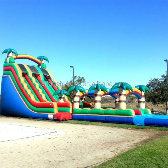 Hot sale giant water slides , pvc tarpaulin inflatable water slide the city, outdoor inflatable water slide for adult