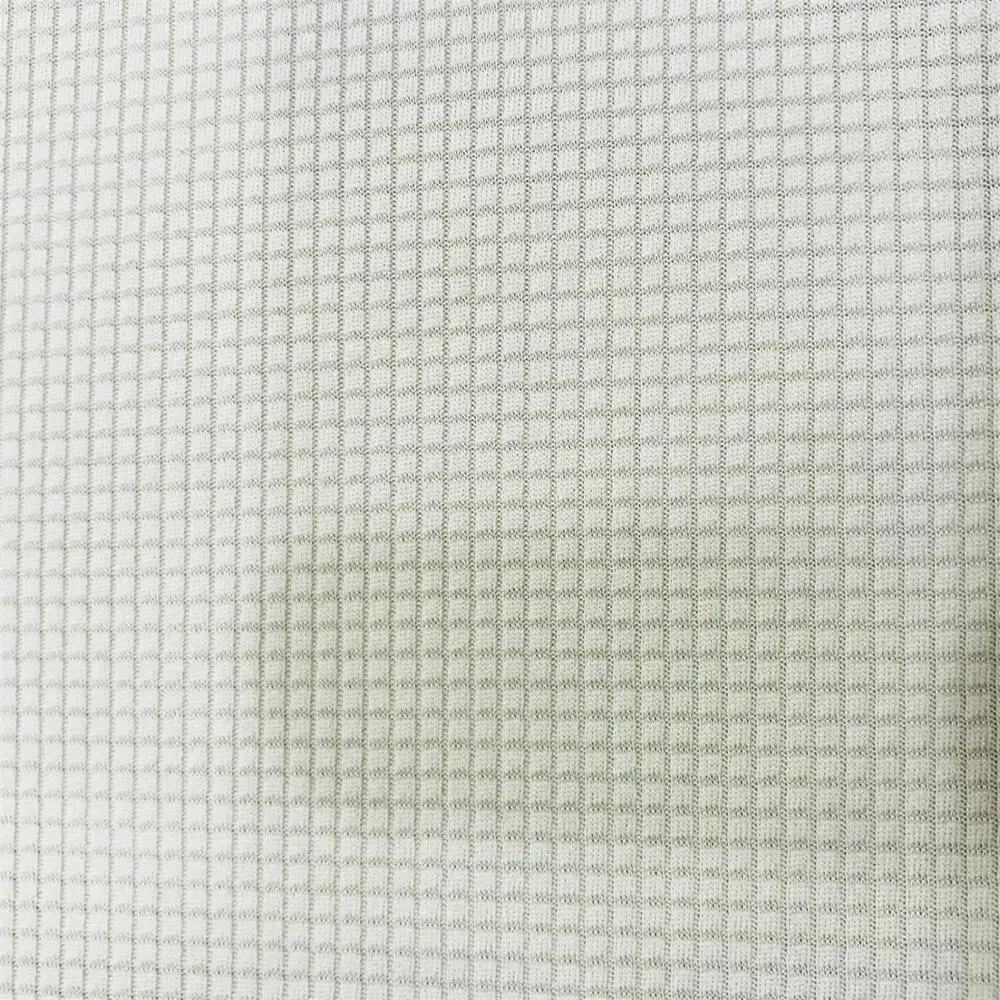 100% polyester knitted jacuard waffle fabric suit for sportswear