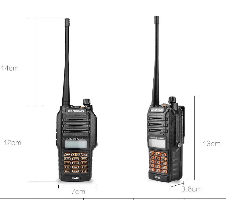 Waterproof Two Way Radio UV-9R PLUS 10W Walkie Talkie