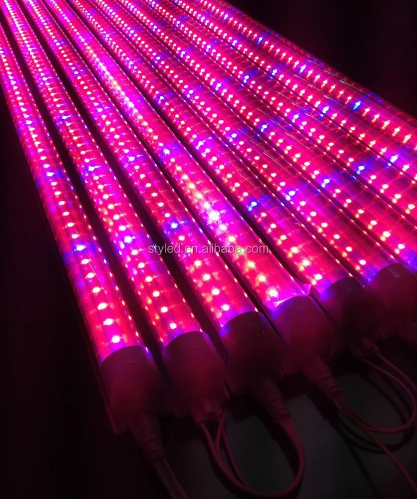 t8 full spectrum led grow light tube blue red 4:1 18w 30w