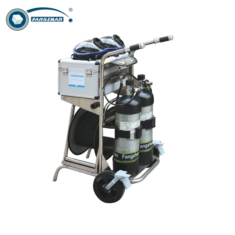 
FANGZHAN wheeled breathing apparatus with a long tube CGKH-2 6.8L cylinder for fire fighters 