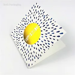 Wholesale Customized Exquisite fancy Art Paper Printed Logo Christmas Greeting Card Gift card Party Invitation card