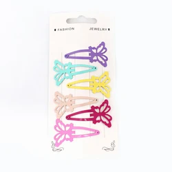 Оптовая продажа, металлические заколки для волос 4 см, мини-заколки для волос для детей, аксессуары для волос, смешанные стили, матовые заколки для волос, Детские аксессуары