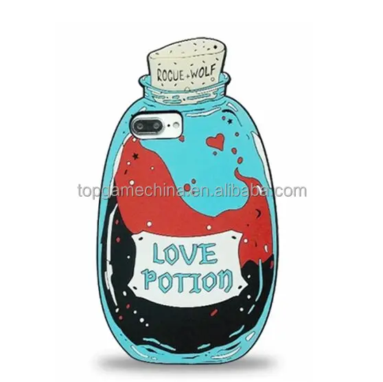 3D Magic Love Potion Unicorn Brew Soft Silicone Case Phone Back Cover For iPhone 6/6s/6 Plus/6s Plus/7/7 Plus/8/8 Plus/X